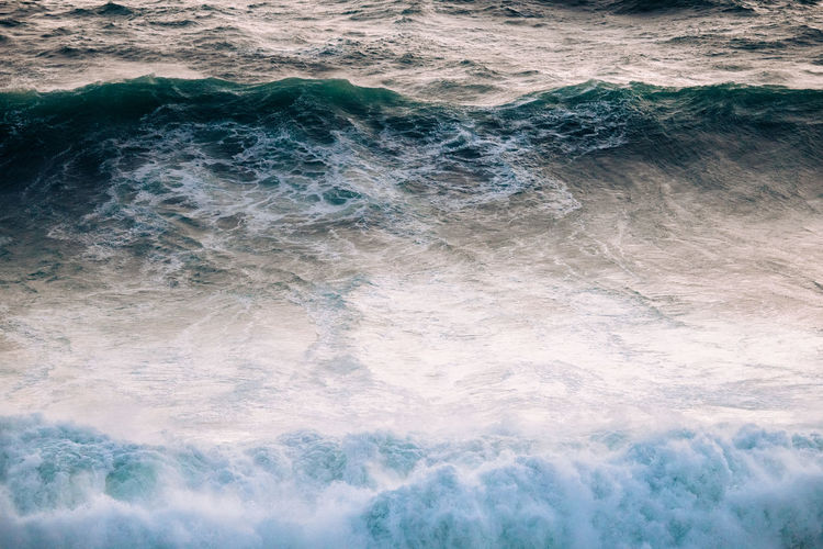 Full frame shot of wave in sea
