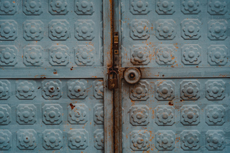 Full frame shot of closed door