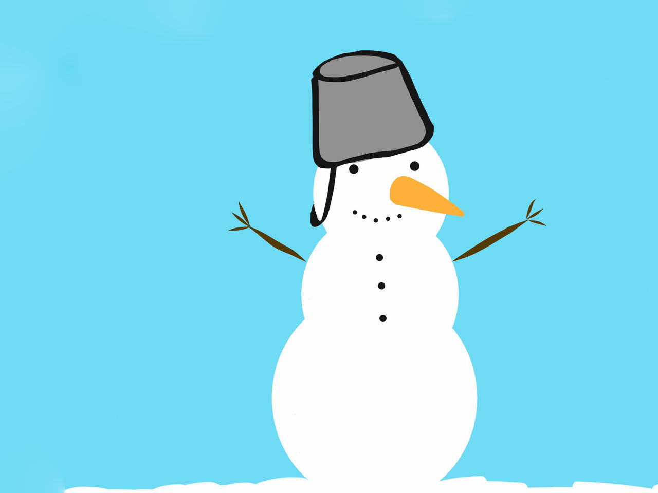 snowman, blue, cartoon, communication, nature, technology, fun, one person, copy space, smiling