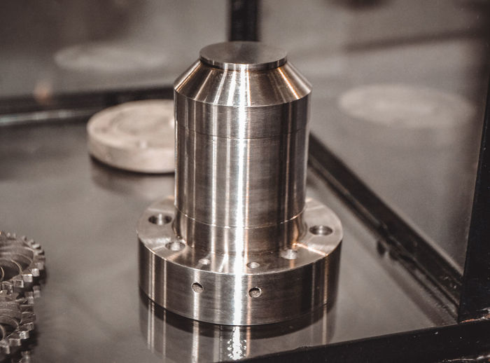 Close-up of machine part