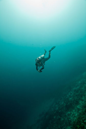 Scuba diver undersea