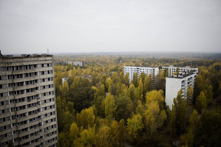 Buildings in city