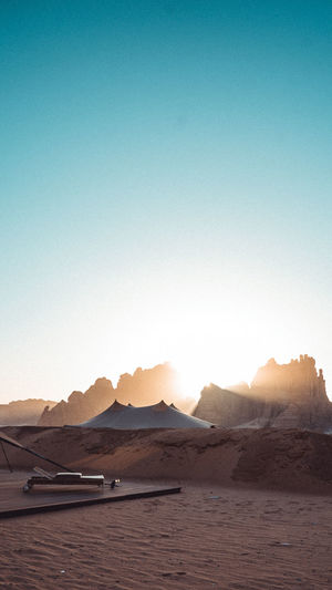 Scenic view of alula against the backdrop