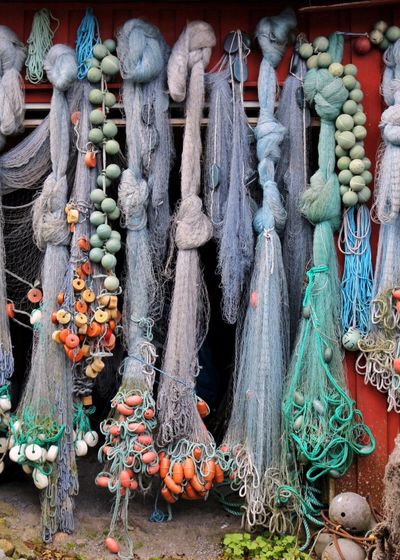 Close-up of ropes for sale in market