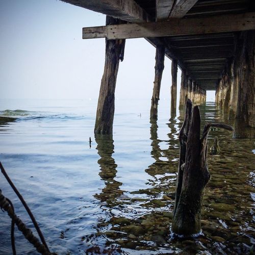 Pier on sea