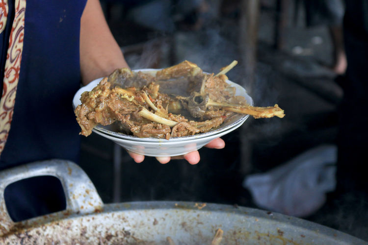 Tengkleng, food from goat meat from indonesia