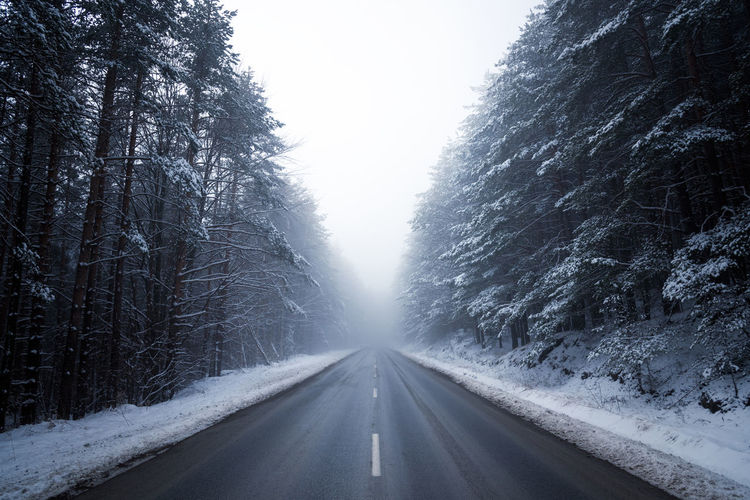 Road that lost in the misty.