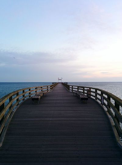 Pier leading to sea