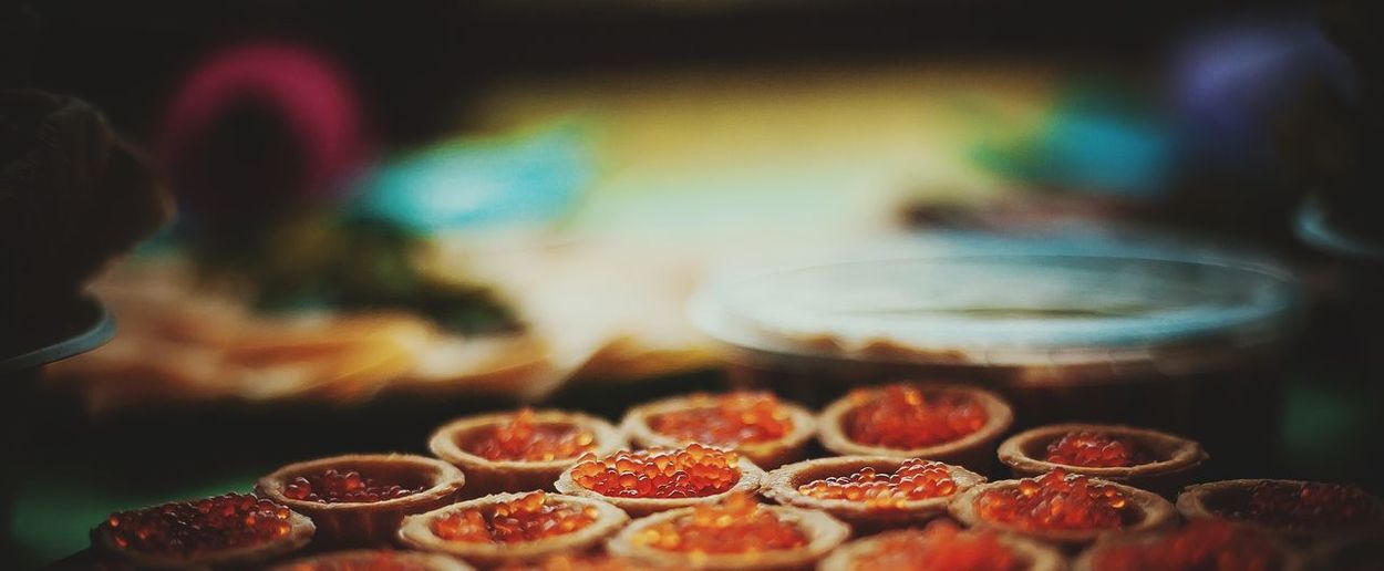 Close-up of food on table