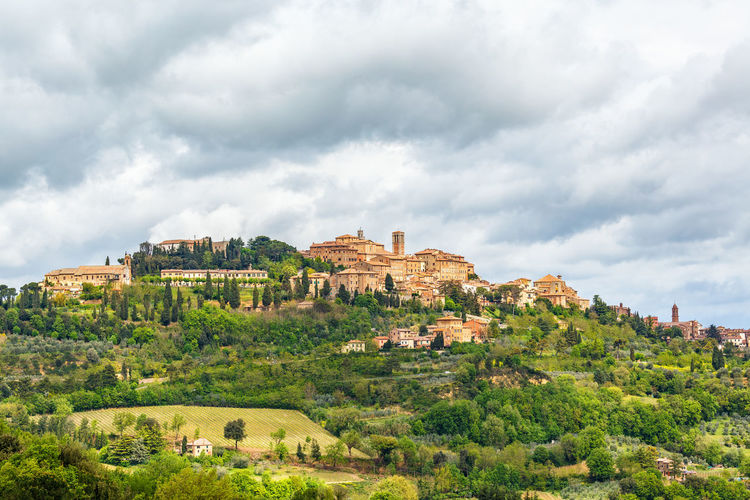 Montepulciano an italian village on a hill