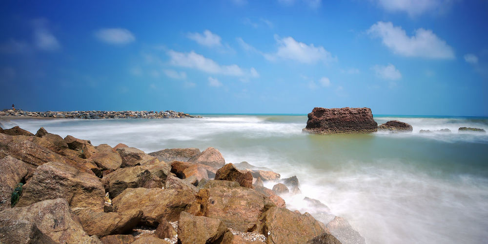 Scenic view of sea against sky