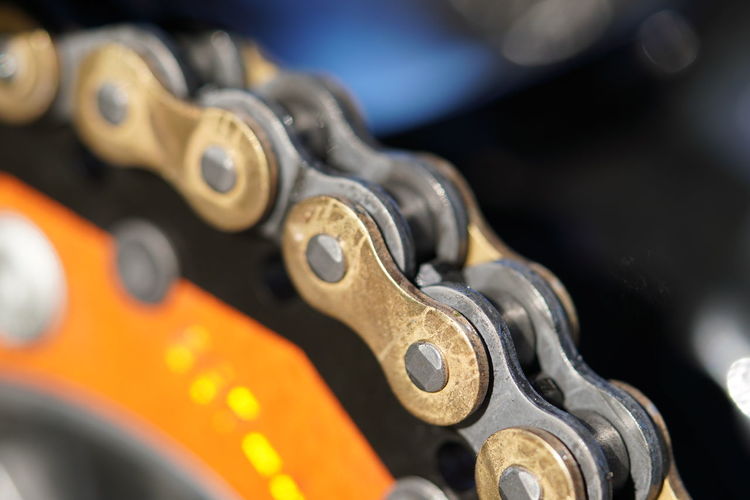 Close-up of machine part