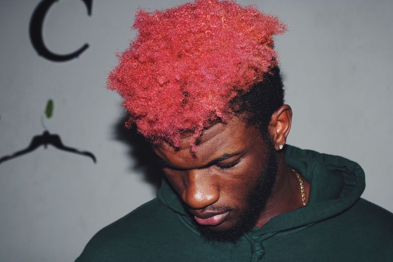 Close Up Of Young Man With Red Hair Looking Id