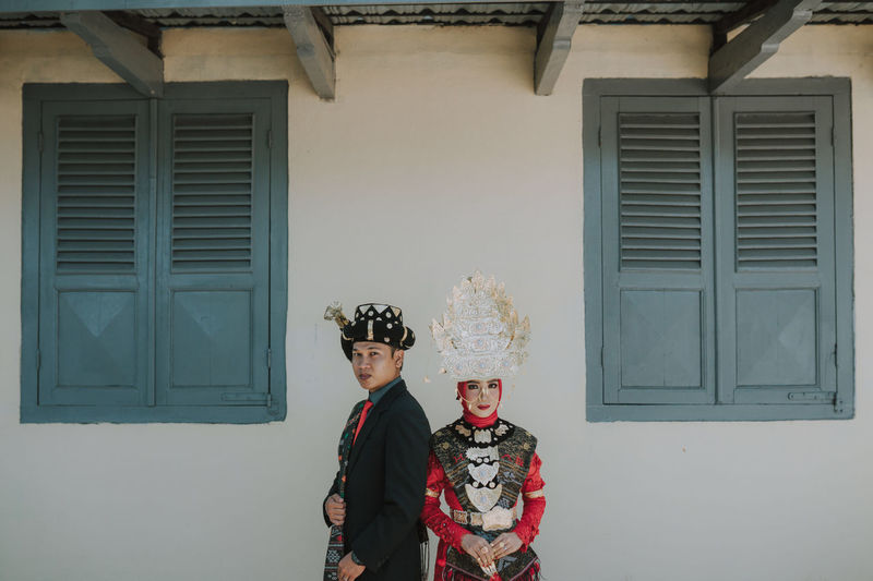 Batak mandailing traditional clothes from north sumatera indonesia