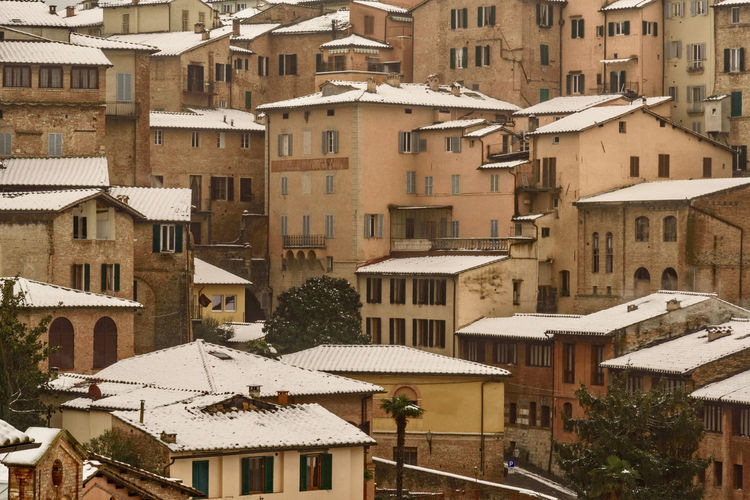 Residential buildings in city