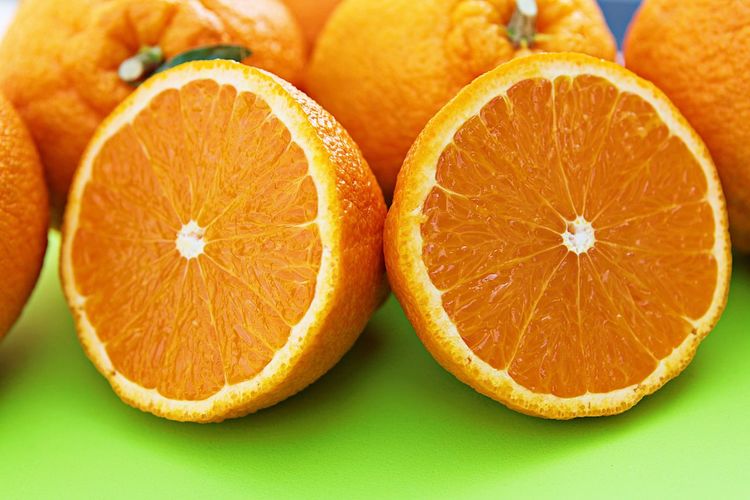 Close-up of orange slices