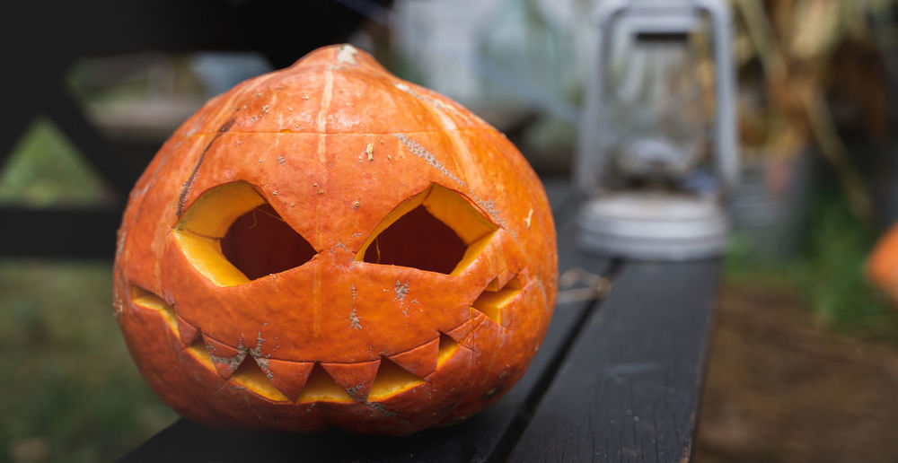 Close-up of pumpkin halloween