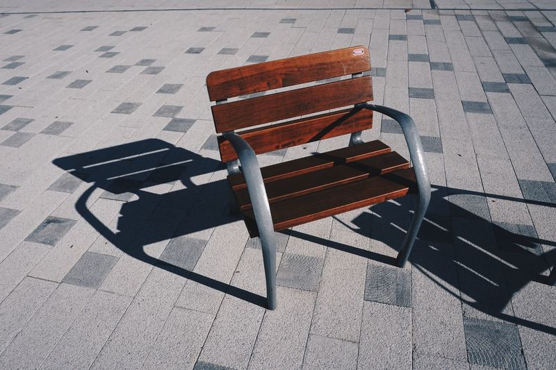 Bench in the street