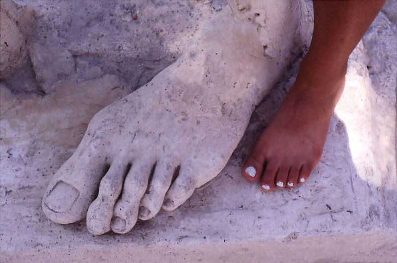 Close-up of woman feet