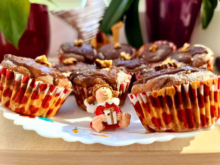 Close-up of cake on table