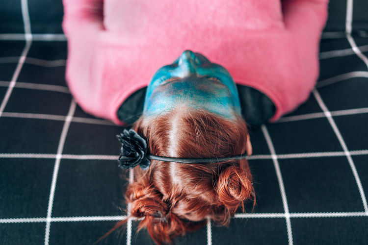 NotYourCliche Lines Pattern Broken Patterns Blue Face Blue Hair Hair Style One Woman Only One Young Woman Only Portrait Red Red Hair Pink Couch Geometry Human Body Part One Person Tile People Adult Adults Only Close-up Day Press For Progress Modern Workplace Culture Inner Power Go Higher Visual Creativity This Is My Skin Creative Space The Fashion Photographer - 2018 EyeEm Awards The Portraitist - 2018 EyeEm Awards The Still Life Photographer - 2018 EyeEm Awards The Creative - 2018 EyeEm Awards Urban Fashion Jungle A New Perspective On Life Humanity Meets Technology International Women's Day 2019