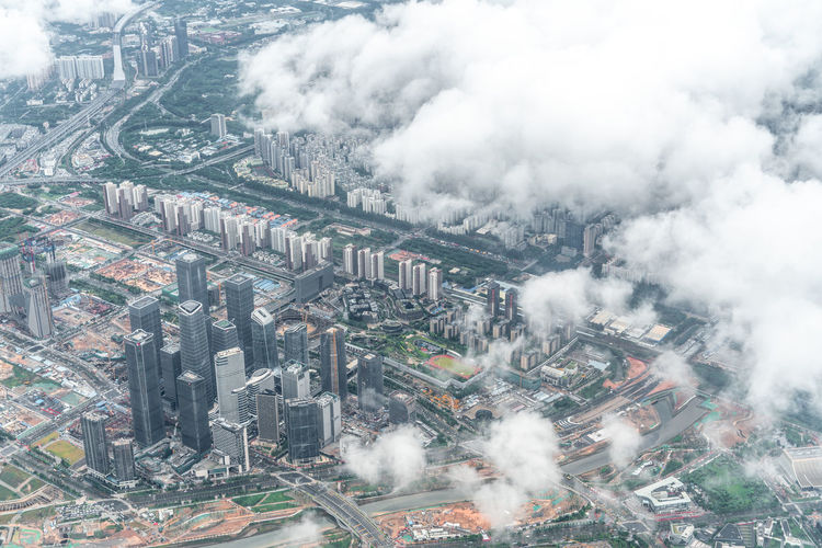 Shenzhen city building complex, guangdong province, china
