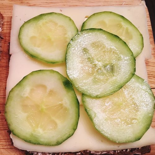 Close-up of lemon slices