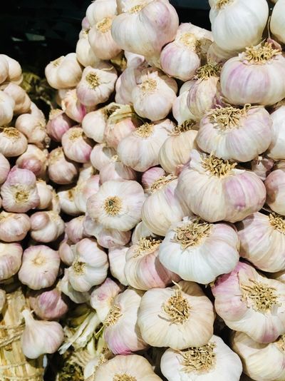 High angle view of vegetables for sale in market