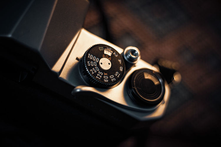 Close-up of wristwatch