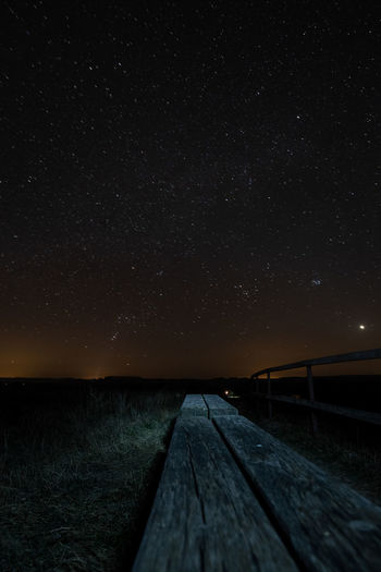 Scenic view of star field at night
