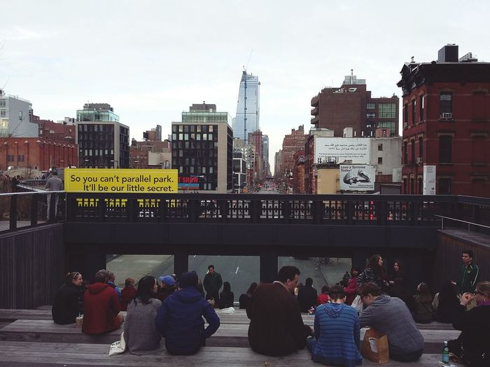 People in city