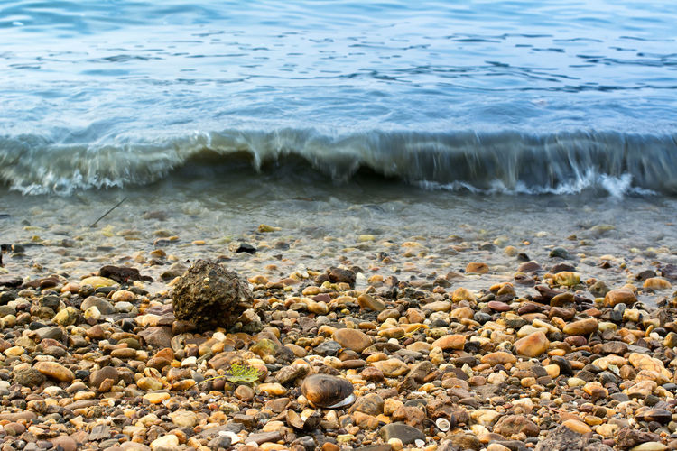 Pebbles on beach