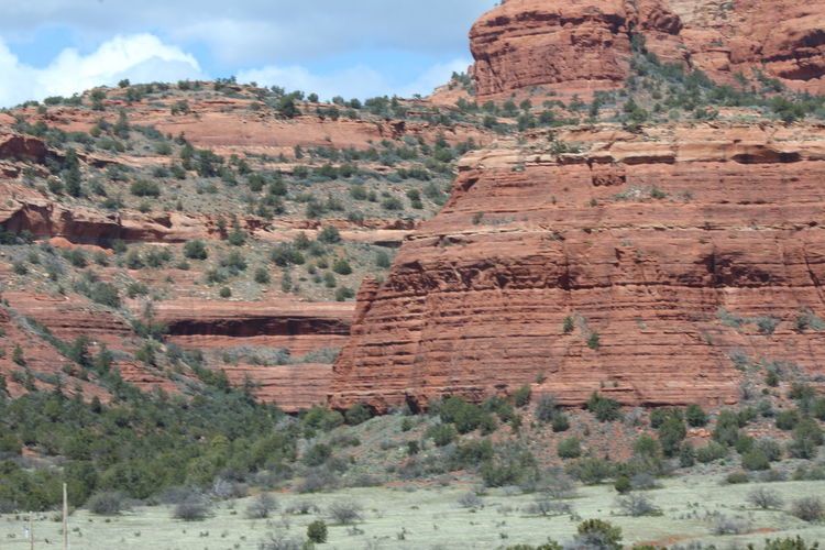 View of rock formations on landscape