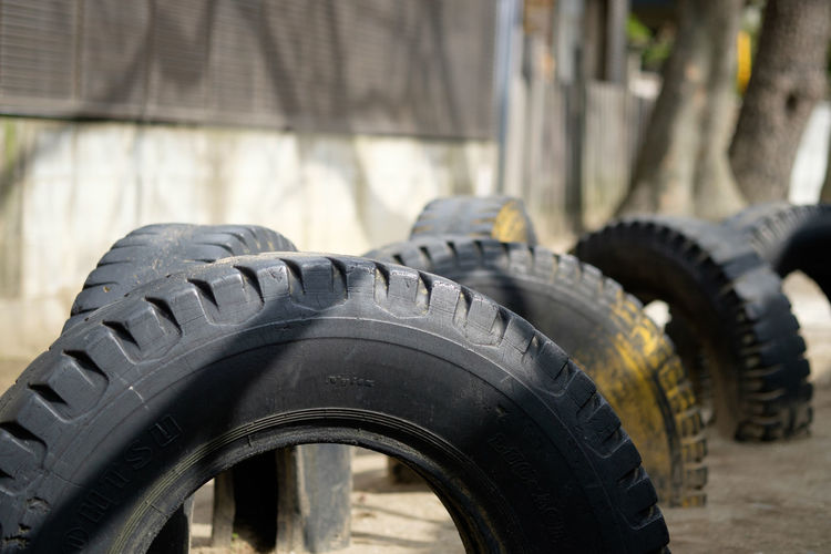 Tires on sand