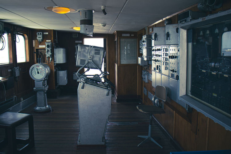 Interior of control room