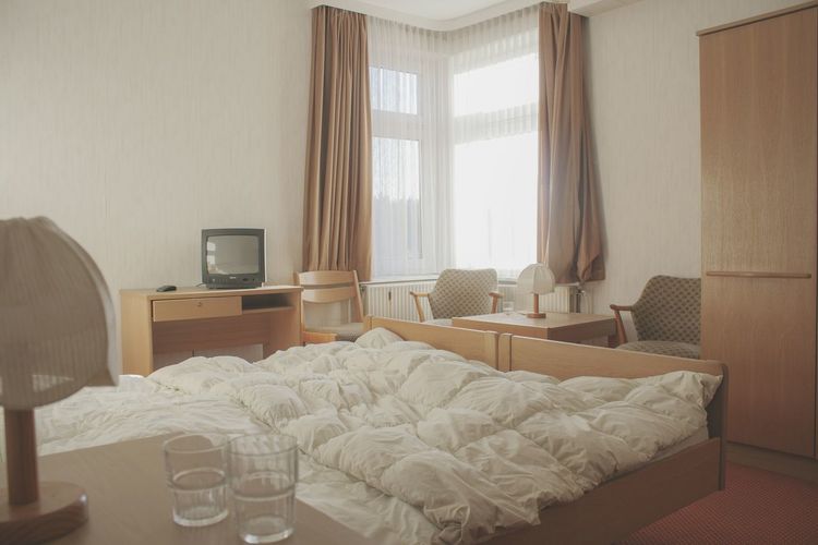 Interior of abandoned hotel