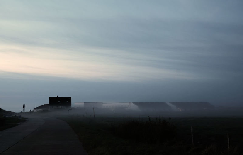 Road against sky during sunset