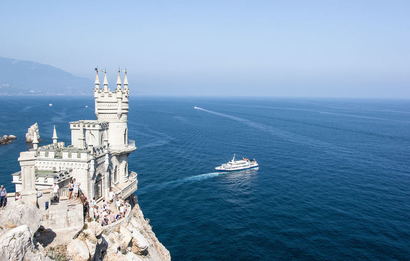 Swallows nest castle, landmark of crimea , yalta