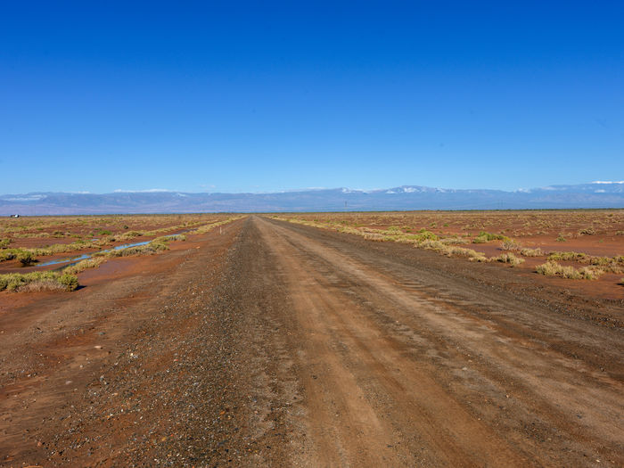 View of road that is lost in the horizon