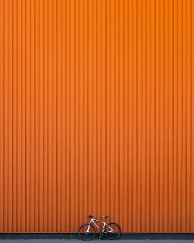 Bicycle against wall
