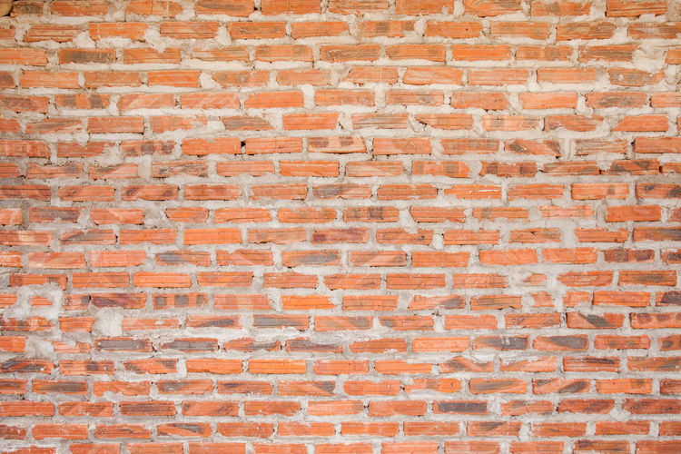 Clear brown brick wall for background