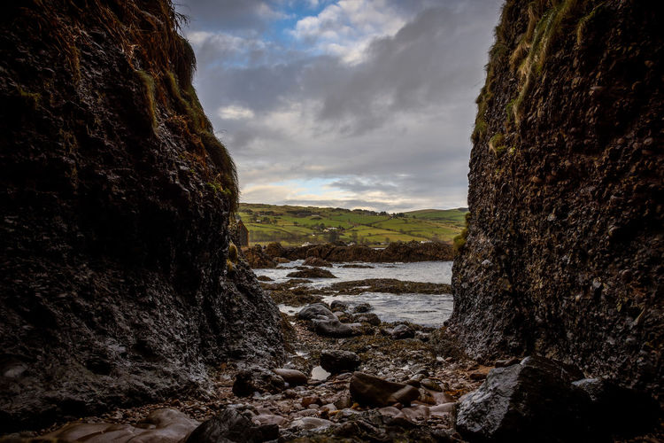 Cushendun cave, county of antrim, which was used as a filming location in game of thrones ts series.