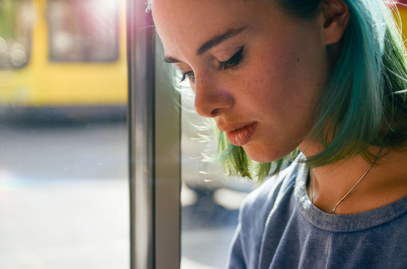 Real People One Woman Only Window Headshot Young Women Contemplation One Person Leisure Activity Indoors Uniqueness Fresh On Market 2017 Break The Mold Capture Tomorrow International Women's Day 2019