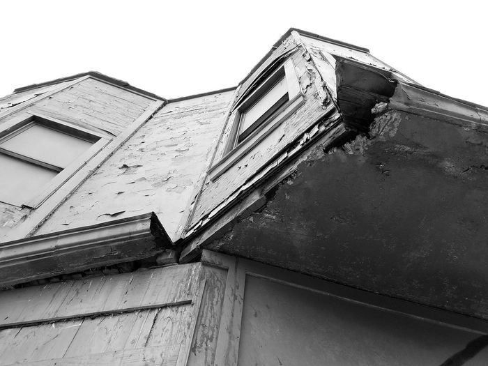 Low angle view of built structure against sky