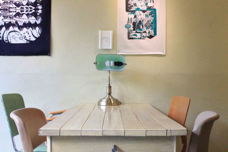Close-up of empty chair