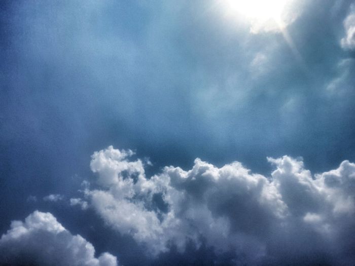 Low angle view of clouds in sky