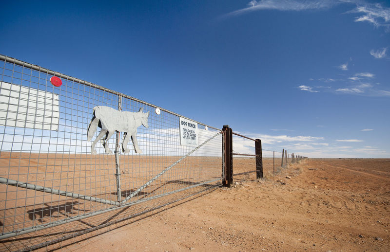 View of built structure against blue sky