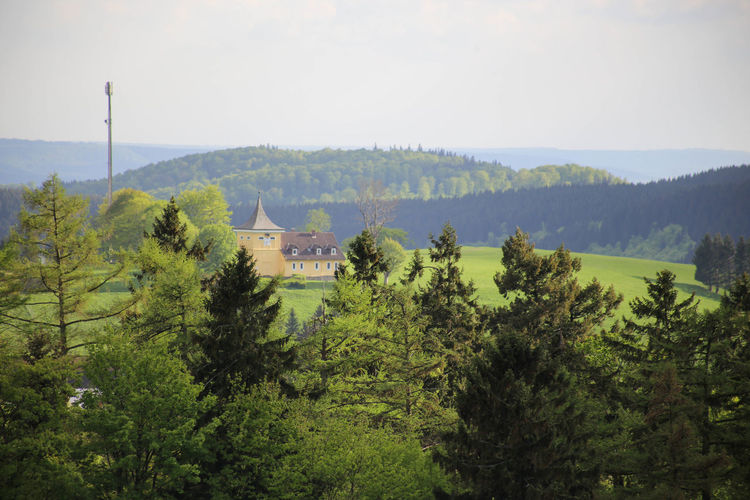 View over the hills of sankt andreasberg, harz mountains