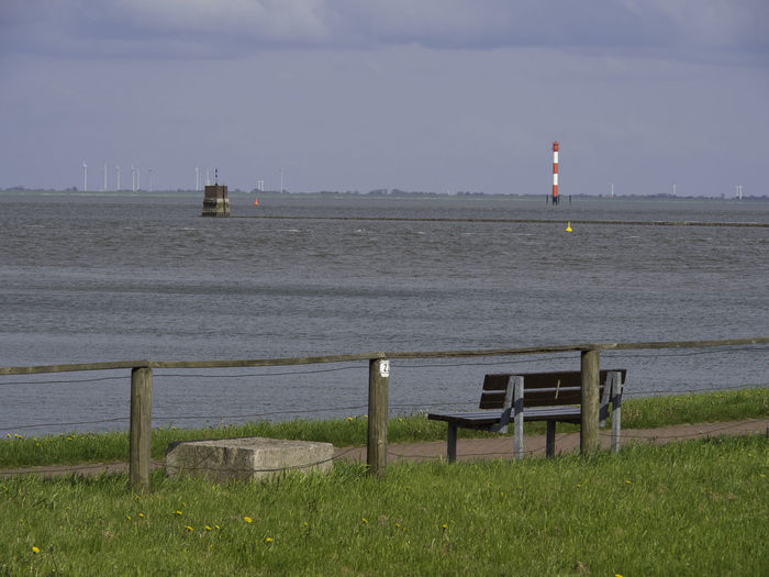 Port and beach of wilhelmshaven