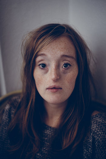 Adult Adults Only Beautiful People Beautiful Woman Beauty Close-up Day Freckle Hair Headshot Human Body Part Indoors Lifestyles Looking At Camera One Person People Portrait Real People Smiling Young Adult Young Women
